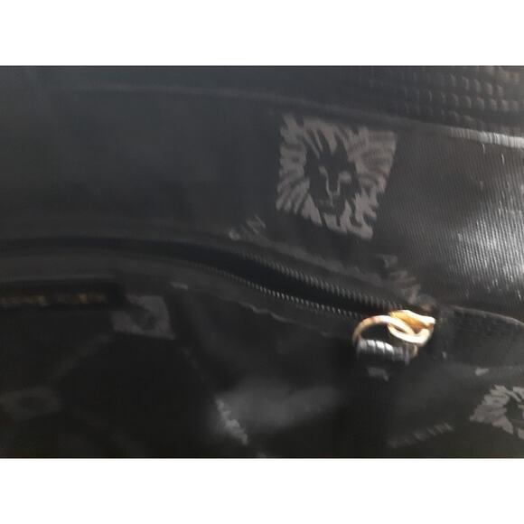 Anne Klein Tweed Pink Gray White Blue Handbag w/Color Gold Hardware - Picture 10 of 13